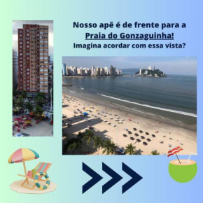 Apê frente para o mar - pé na areia
